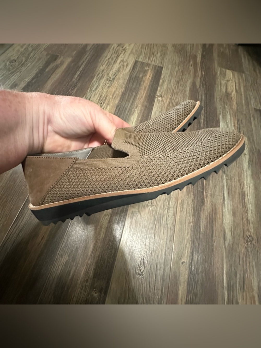 Eileen Fisher knit slip on loafers stretch women’s 5 comfort shoes